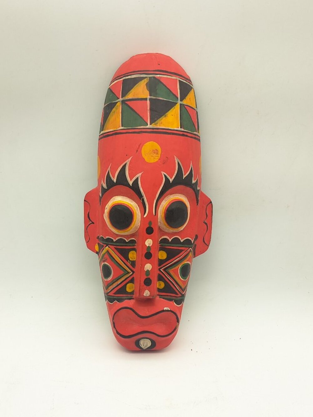 Indonesian Wooden Tribal Wall Mask